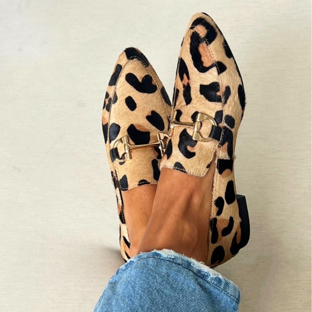 Square Toe Mule - Sapatos Femininos Tamanho Grande 40-43 com