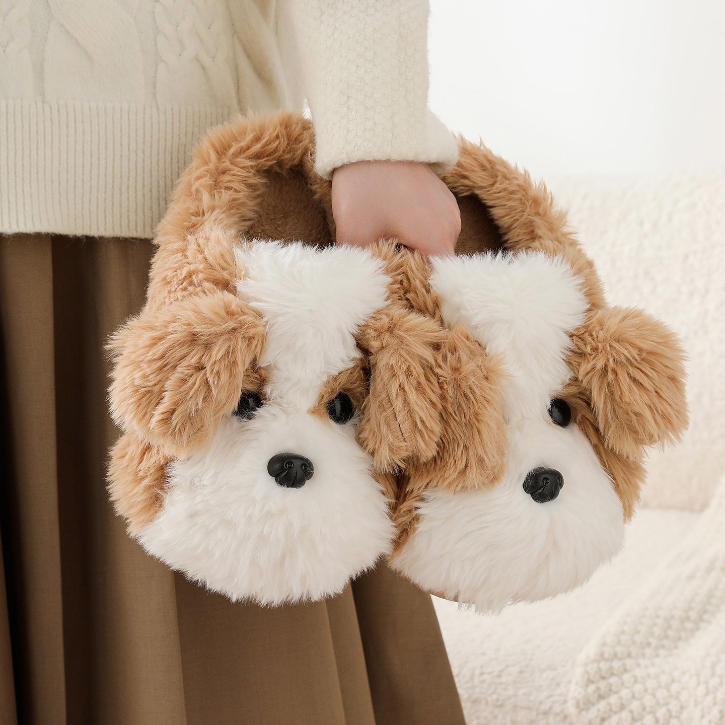 Women'S Shoes Hush Puppies - Chinelos de Pelúcia de Cachorro Border