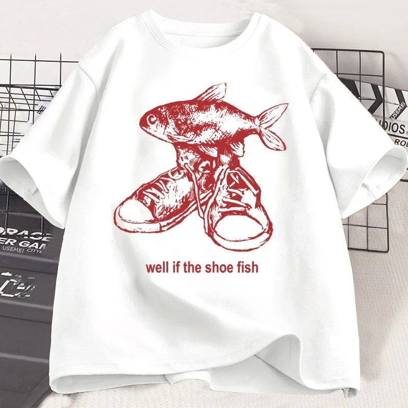 Women'S Shoes In The 90S - Camiseta Feminina de Algodão com Estampa