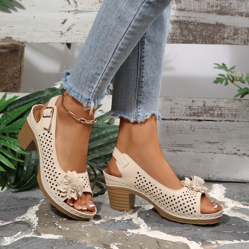 Sandálias Femininas de Salto G - Square Toe Mule avaliação e preço