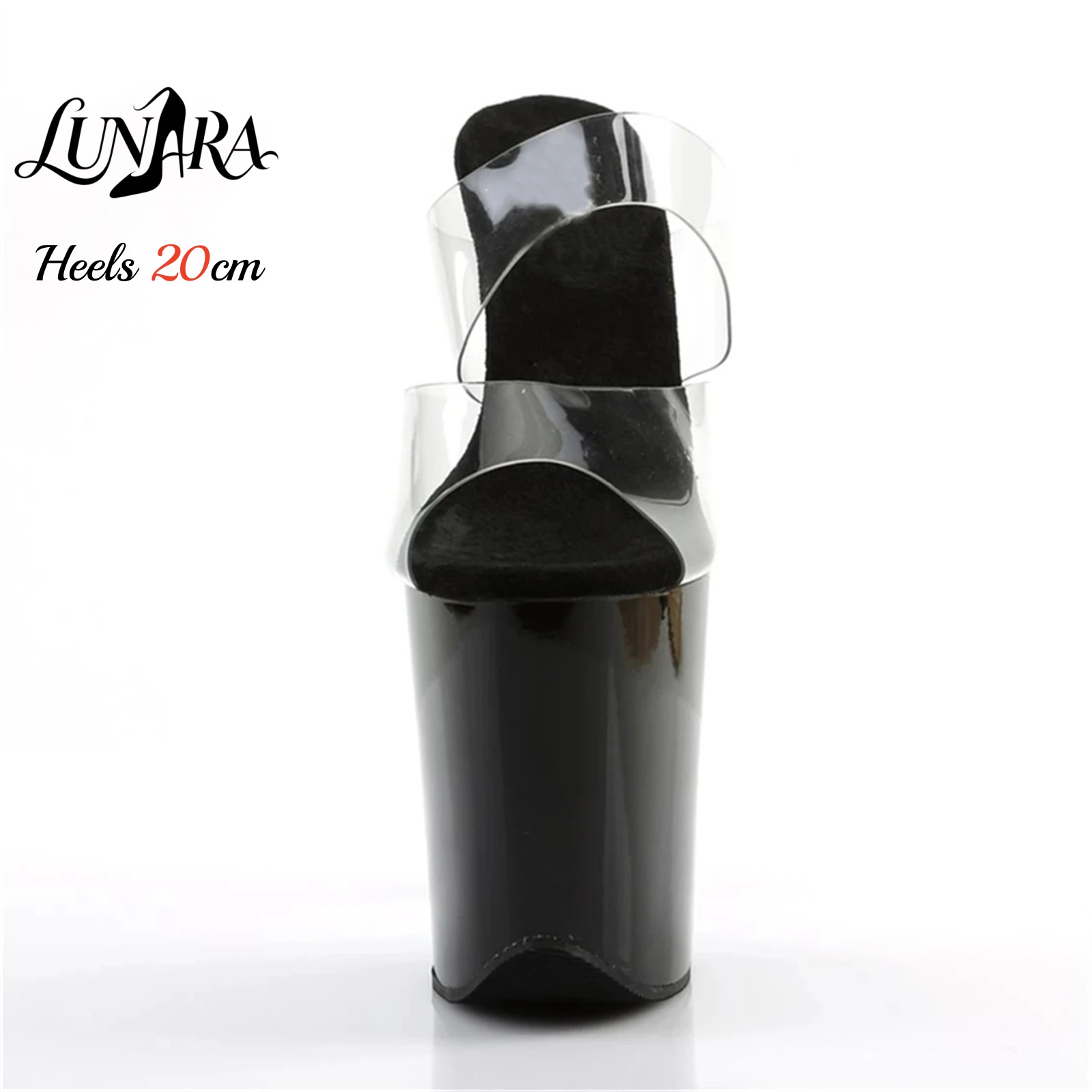 Sandálias de Plataforma Ultra  - Clear Strap Heel avaliação e preço