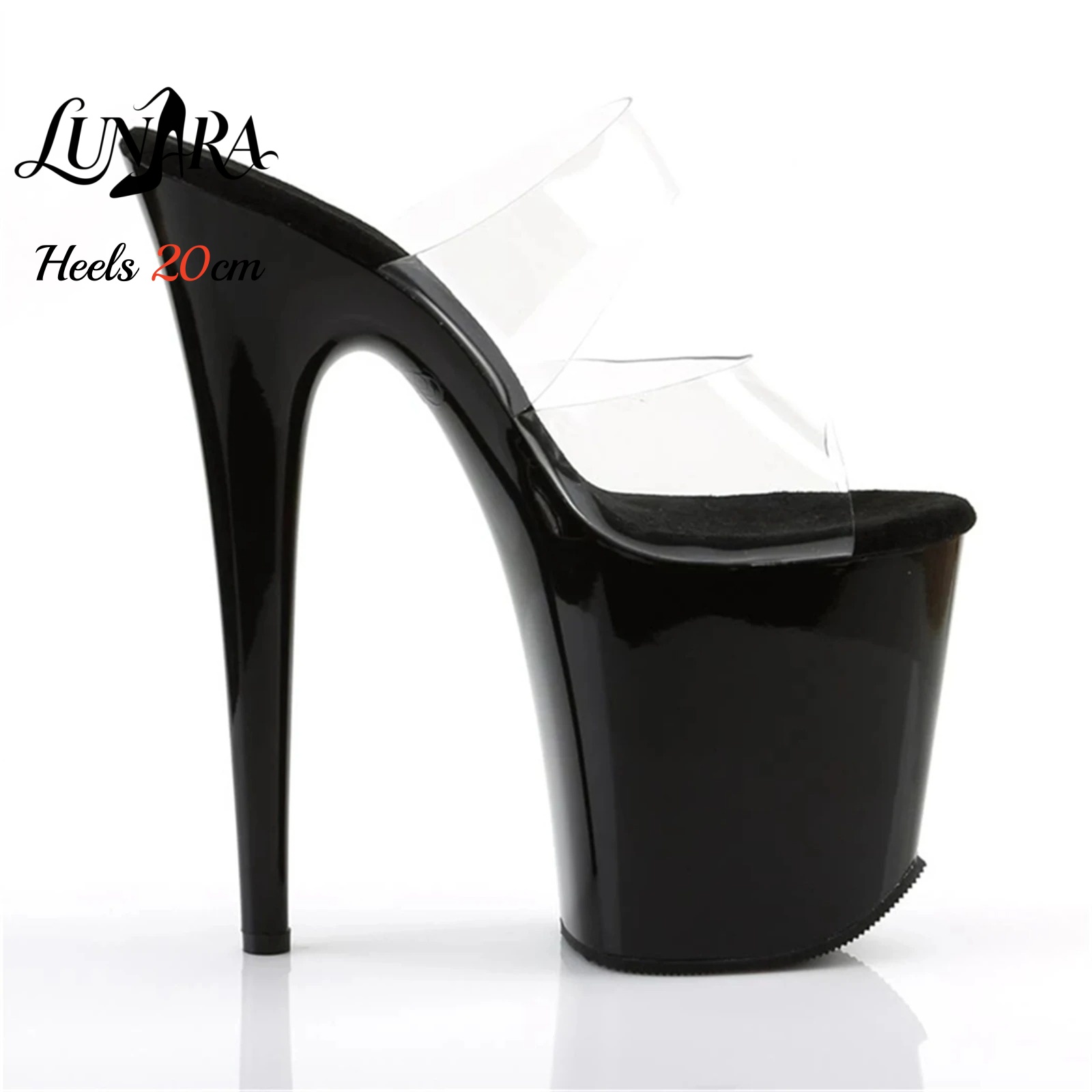 Sandálias de Plataforma Ultra  - Clear Strap Heel avaliação e preço