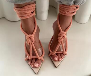 Sandálias de Salto Alto com Am - Clear Strap Heel avaliação e preço
