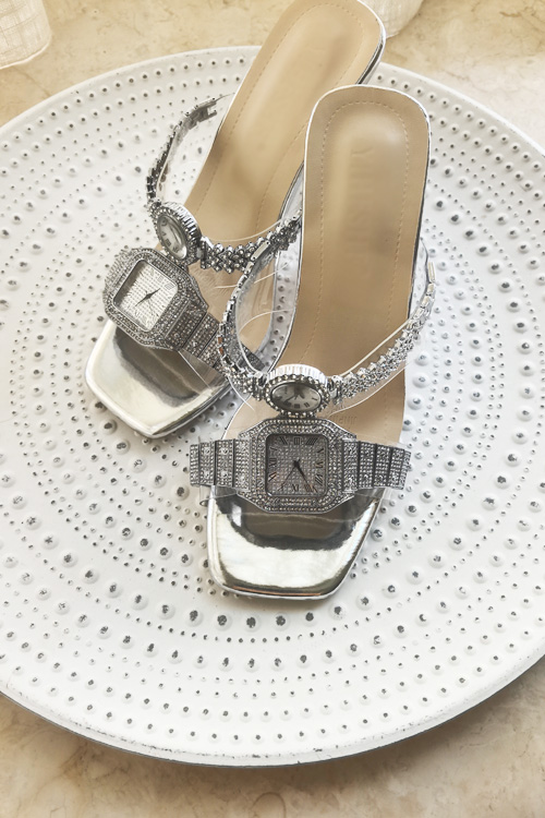 Design original relógio de cri - Clear Strap Heel avaliação e preço