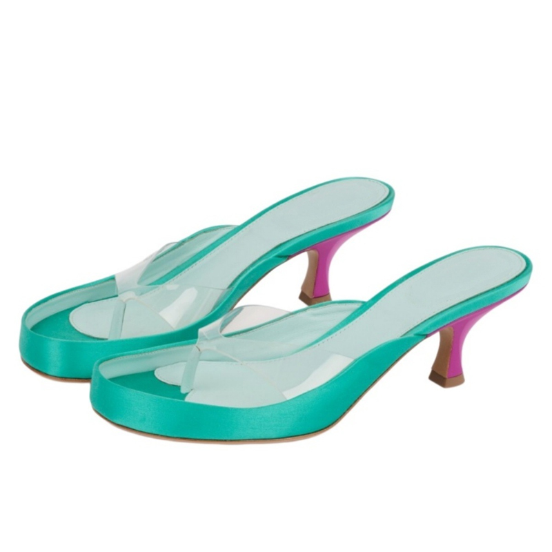 Sandálias Femininas de Salto G - Clear Strap Heel avaliação e preço