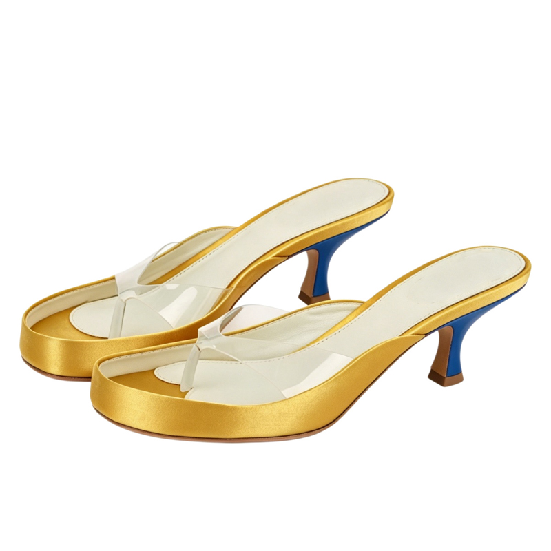 Sandálias Femininas de Salto G - Clear Strap Heel avaliação e preço